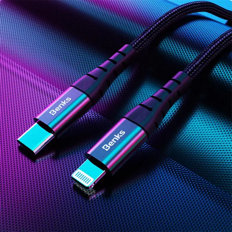 Оригинальный кабель PD для быстрой зарядки с usb type c на lightning короткий 0 25 м 1 2 18 Вт