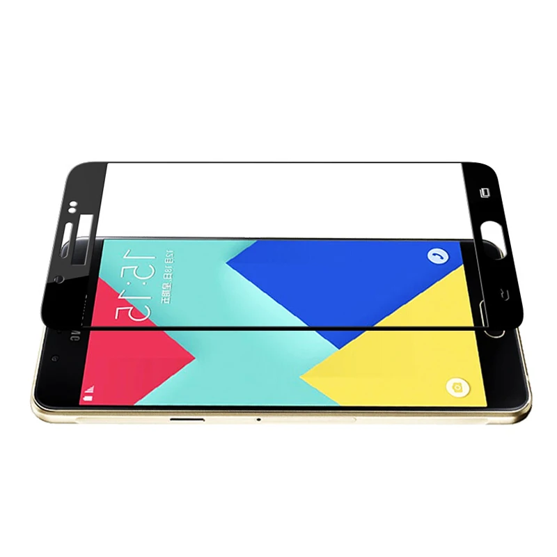 Magtim полное покрытие экрана протектор для Samsung Galaxy A3 A5 A7 2016 2017 закаленное стекло 9H