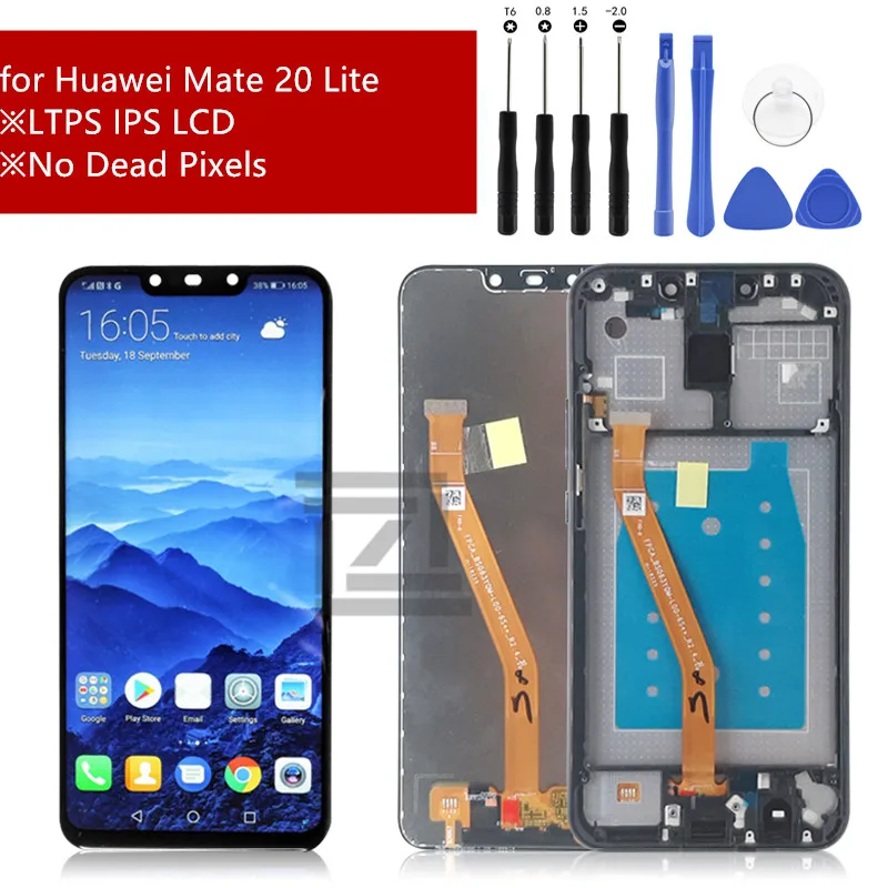 ЖК экран для 6 3 &quotHuawei Mate 20 Lite mate lite + дигитайзер сенсорной панели запчасти ремонта