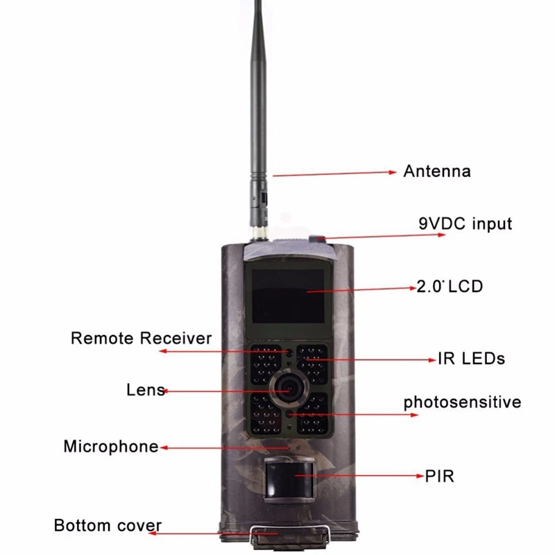 2G Gsm дикая охотничья фотоловушки фото Hc700M 16Mp 1080P Mms инфракрасная камера