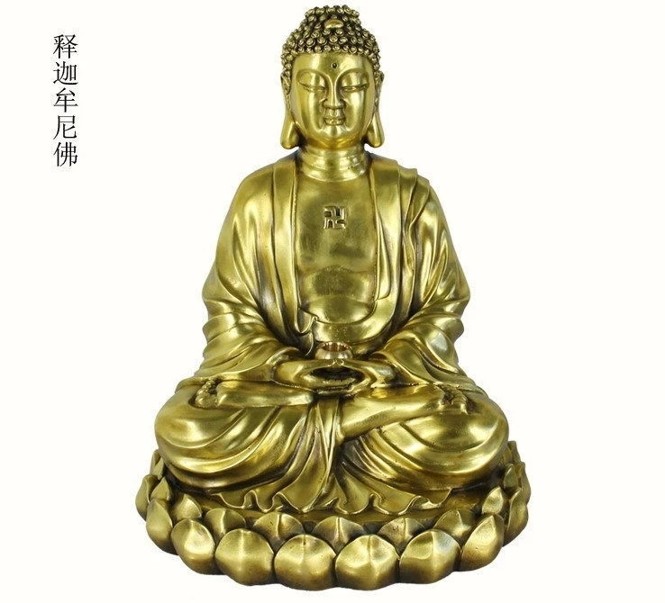 10 китайский латунный медный три Amitabha Шакьямуни татхагата сидеть Лотос Будда