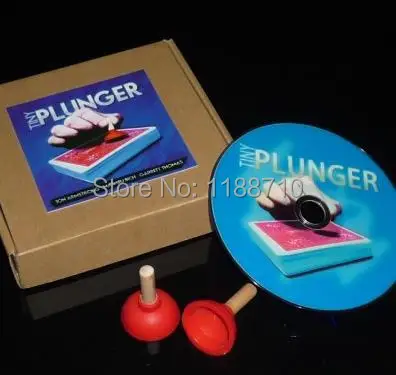 Крошечный Плунжер (DVD + трюк) Волшебная карта волшебный трюк|magic tricks|trick magicmagic cards |
