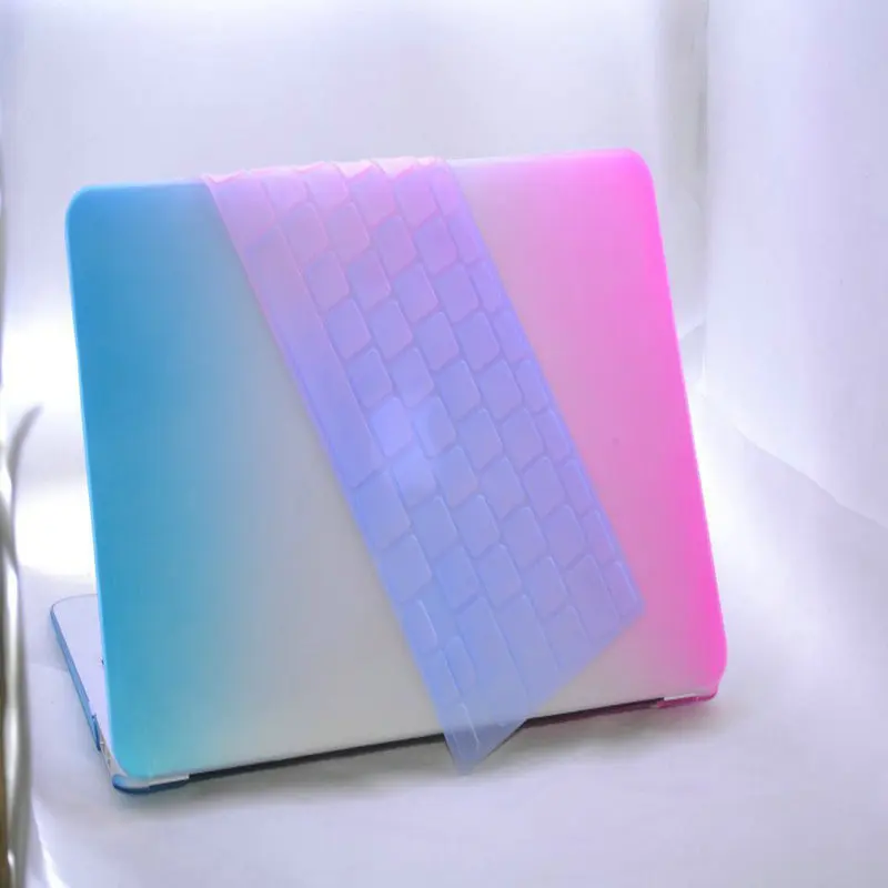 2015 США цвета радуги силиконовый защита для клавиатуры ноутбука пленка Macbook Air Pro