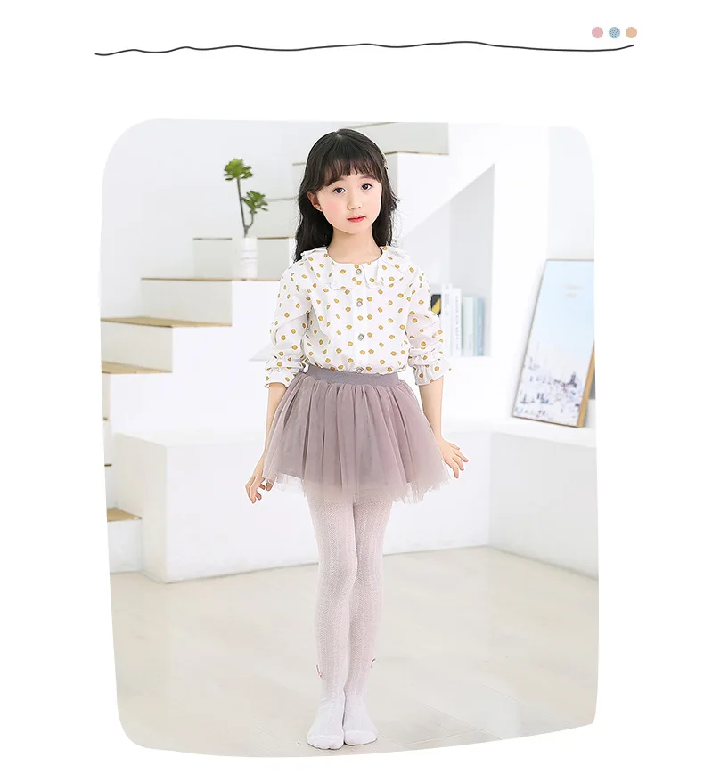 2019 летние и осенние хлопковые тонкие сетчатые колготки с бантом для девочек