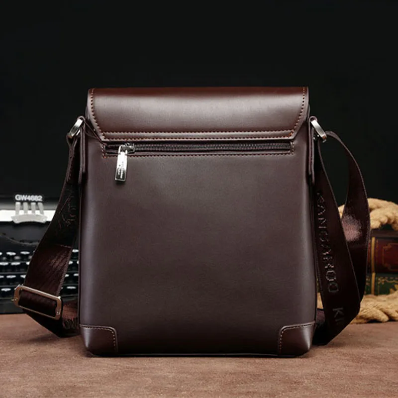 Кенгуру Королевство модная мужская сумка разделение кожа бизнес мужской Crossbody