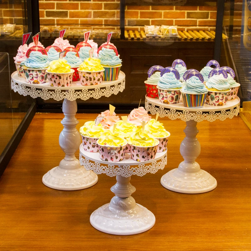 (3 шт.) металлическая подставка для торта свадебной вечеринки с кристаллами|cake