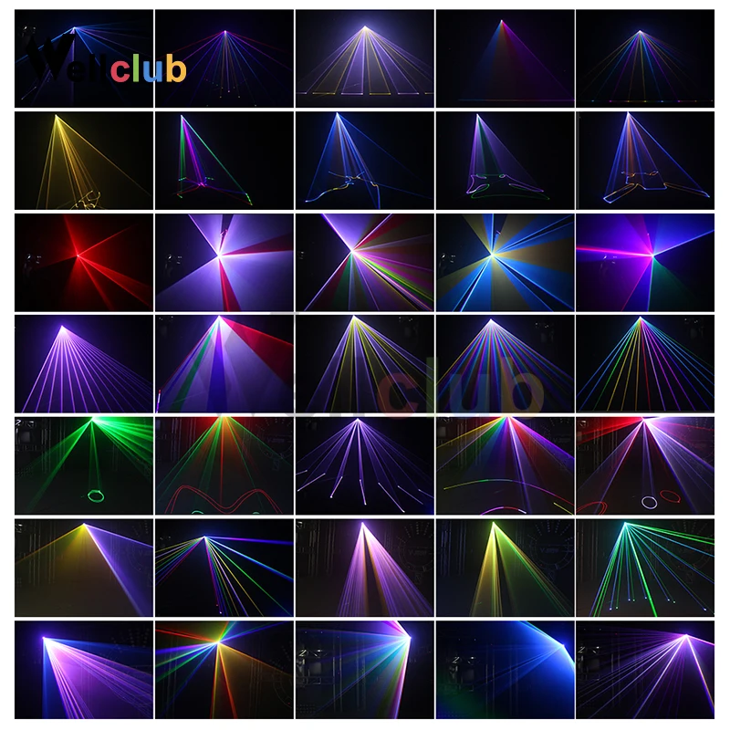 4 шт. 2 вт RGB анимационный лазерный свет DMX ILDA интерфейс Dj проектор/Dj