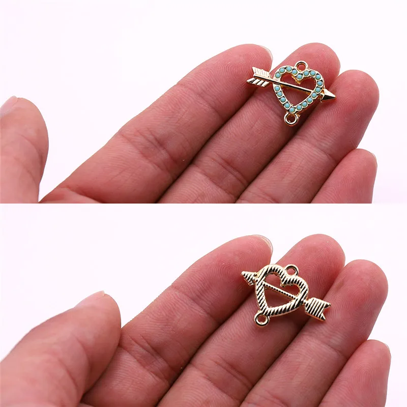 10pcs Style 14 10 шт ювелирные шармы-соединители с акриловым украшением ювелирные изделия Аксессуары для ожерелья, браслеты, ювелирные изделия делая оптом - Цвет: 10pcs Style 14