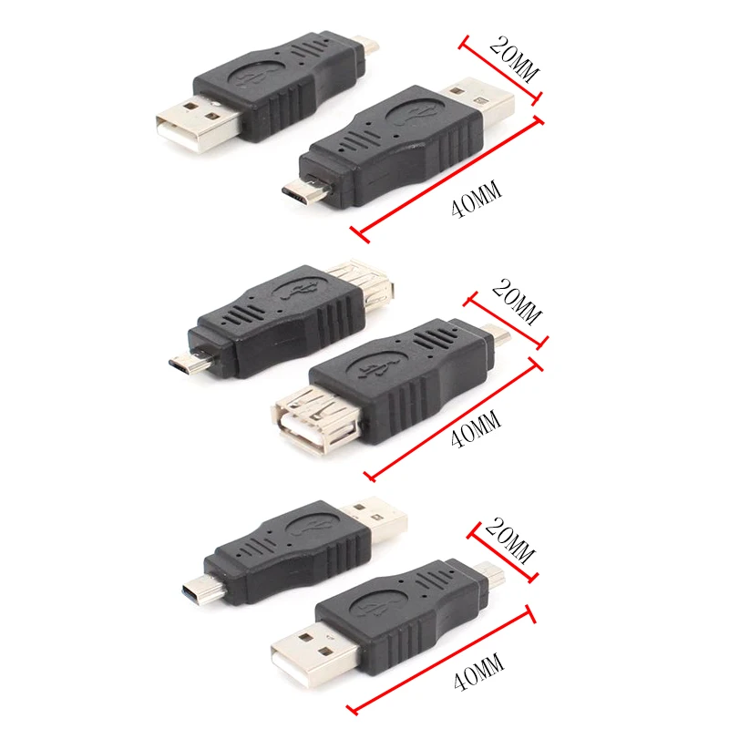 USB адаптер переходник micro mini changer 10 шт.|Соединители| |