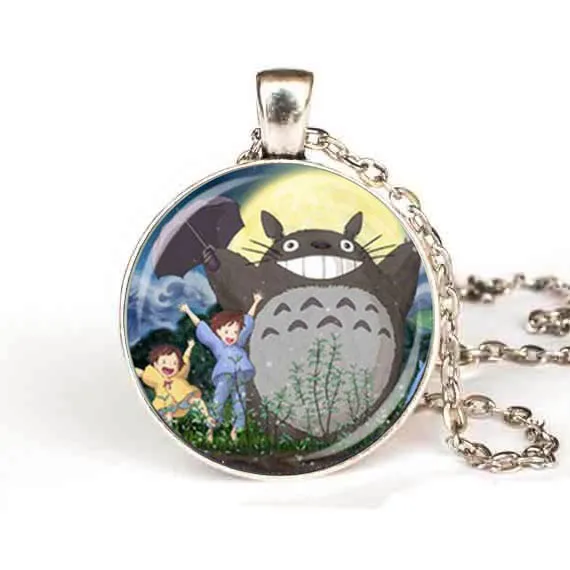 Аниме Мой сосед ожерелье Тоторо кулон сказочная цепочка Ювелирные изделия для