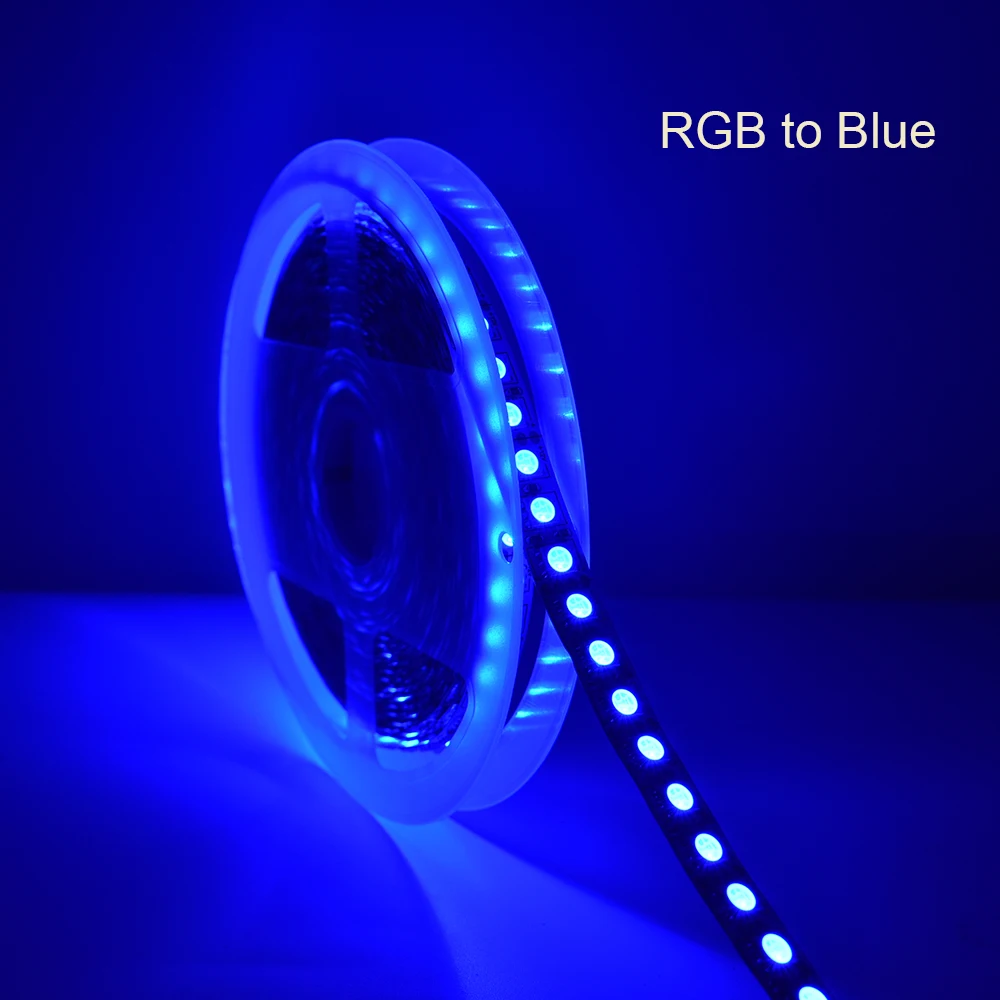 DC 12 В гибкая светодиодная лента rgb светильник s 120 единиц 5050 светодиодный s/M не водонепроницаемый светодиодный ленточный многоцветный светодиодный светильник с разъемом