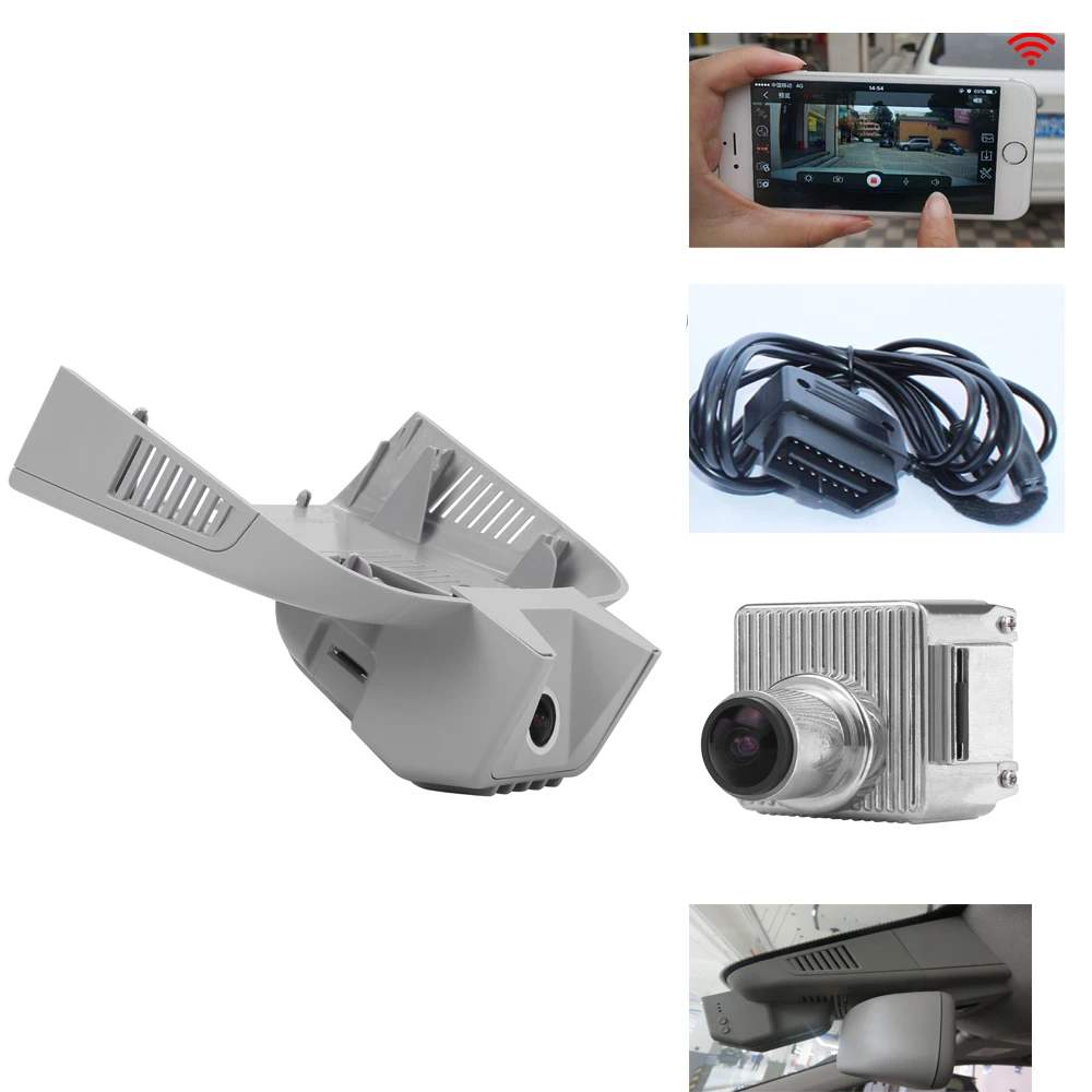 

PLUSOBD Full HD 1080P WIFI Car Camera Dash Cam For Mercedes Benz GL M W166 Special DVR Hidden OEM Style With WIFI Android App