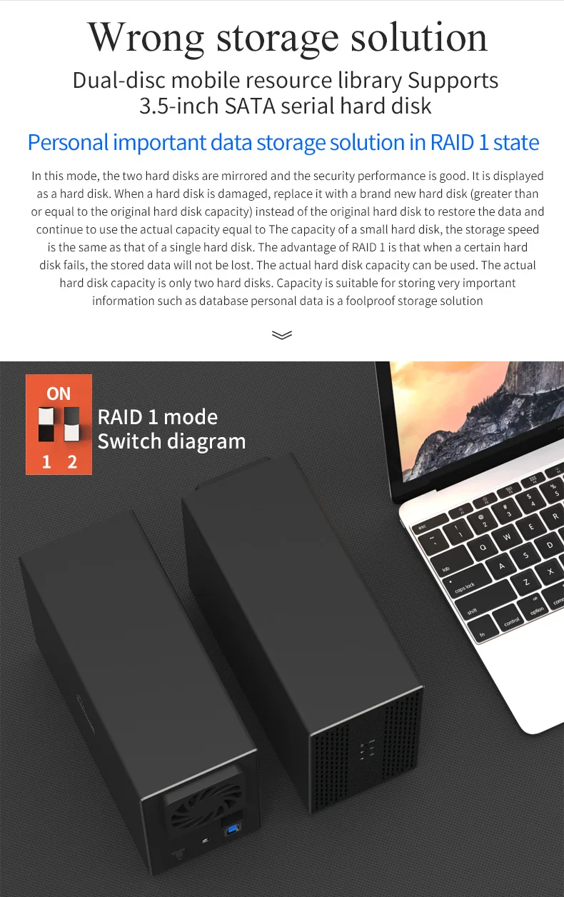 Тип C жесткий диск массив RAID USB3.0/USB3.1 4 режима двойной отсек HDD корпус RAID автоматическое резервное копирование данных 3,5 ''HDD массив USB3.1
