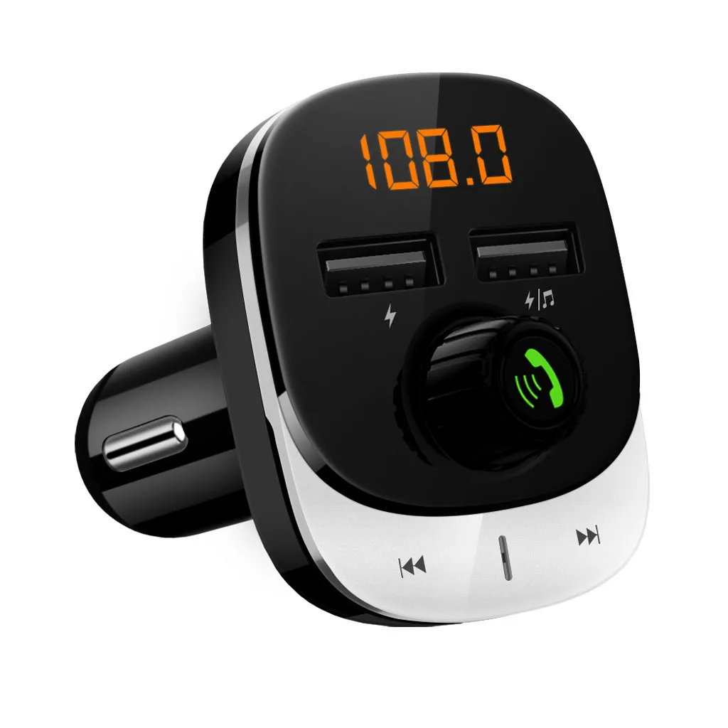 Новинка 2019 для BT прикуривателя автомобильный fm передатчик mp3 плеер с двойным USB