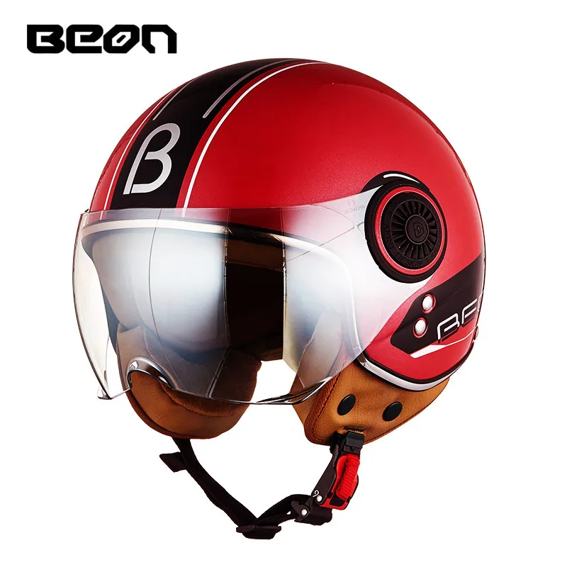 Capacete BEON 110B мотоцикл скутер шлем beon открытый 3/4 jet Винтаж Ретро шлемы ECE