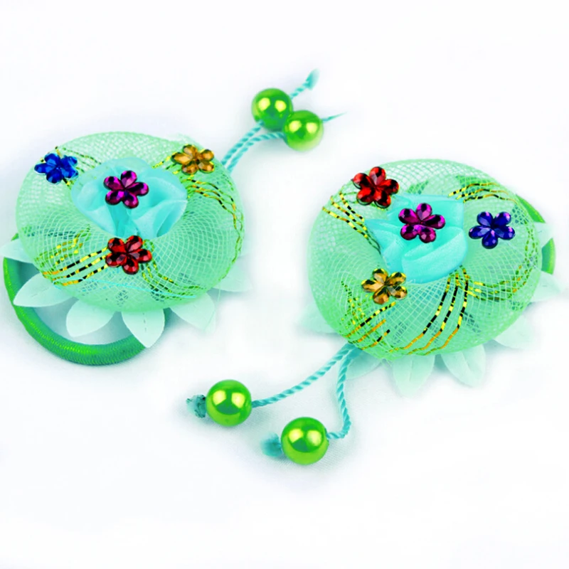 HOT Elastic Hair Bands Flowers Holder Gum Rope Baby Girls Kids Cute Tie Decoration Accessories Scrunchie Styling Head Wear | Детская