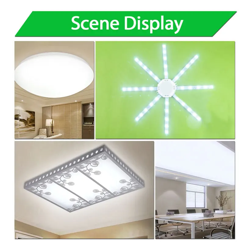 20W LED Ceiling Lamp Modified Light Source Plate Octopus 5730SMD White for Round Kitchen Bedroom Accessory Absorb Replace | Лампы и
