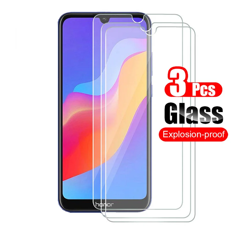 3Pcs For Huawei Honor 8A Tempered Glass Screen Protector Protective Film 9H Scratch Proof Glass For Huawei Honor 8A Pro