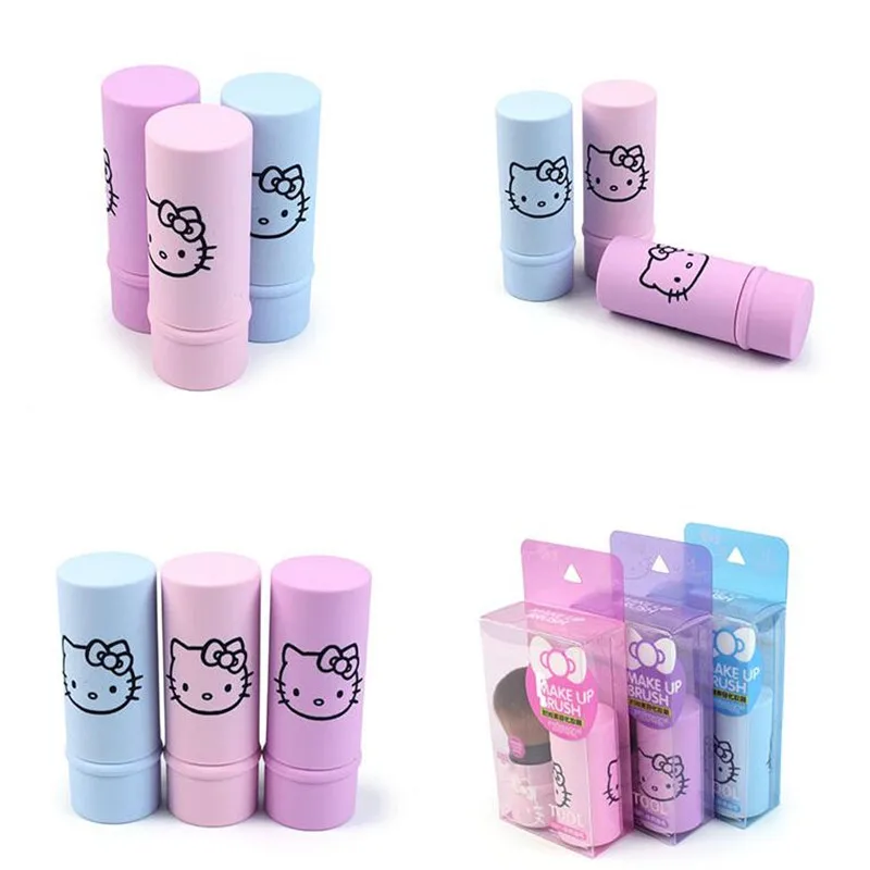 Новинка 3 цвета кисти Hello Kitty для пудры косметика милая фотография косметическая