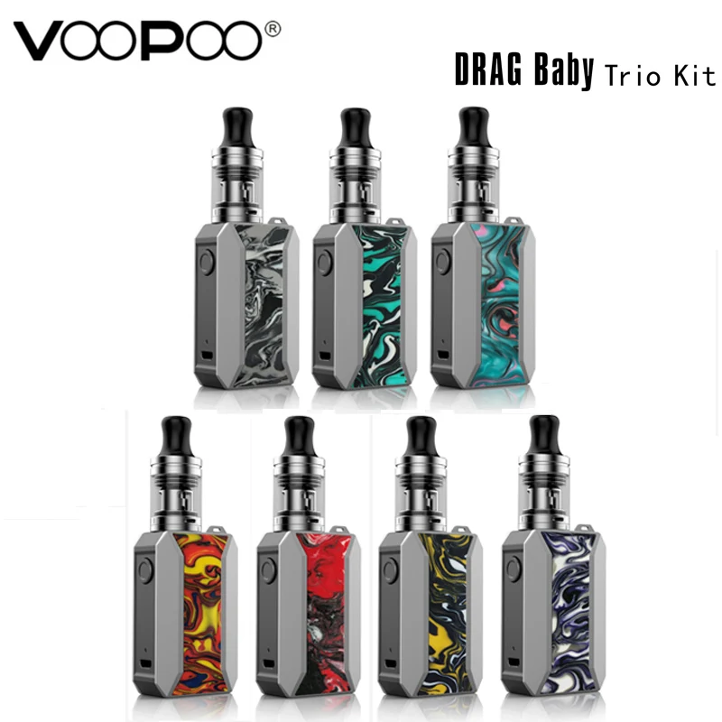 Оригинальный набор VOOPOO DRAG Baby Trio с аккумулятором 1500 мА · ч 1 8 мл атомайзер GENE. Chip