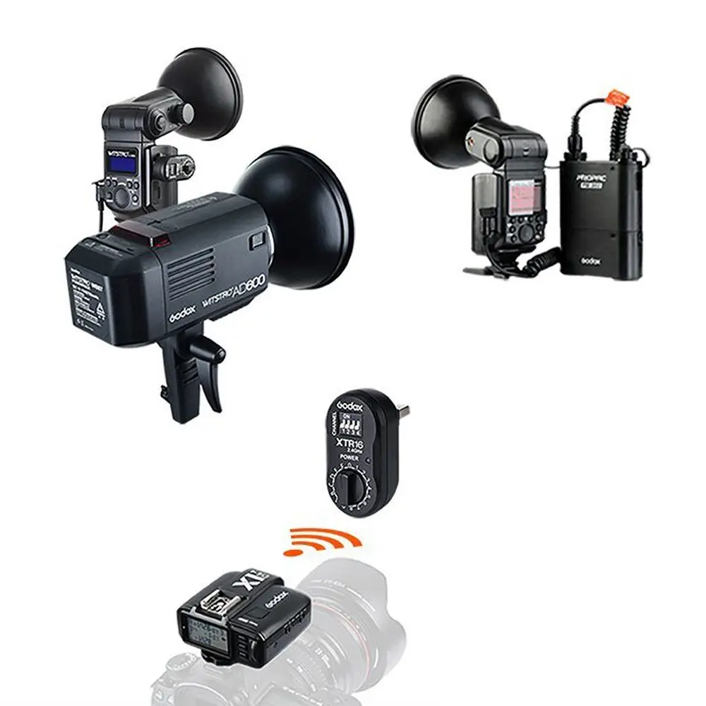 Godox Новый 2 4G беспроводной ресивер для X1C X1N XTR-16 передатчик триггер AD360 DE QT DP QS GS GT