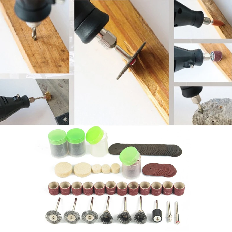 SHINA 161 шт. вращающийся инструмент Dremel набор аксессуаров шлифовальный
