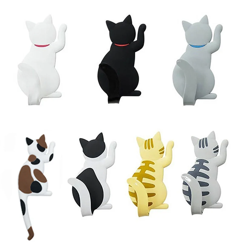 7 шт./компл. магнит на холодильник с мультяшным котом многофункциональная