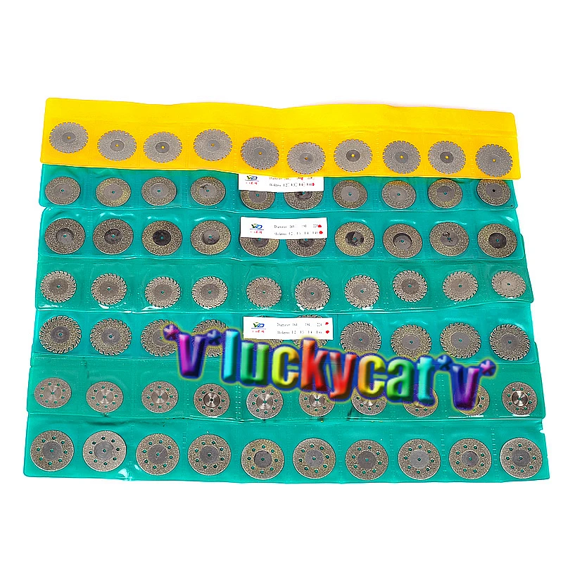 

70Pcs Dental Diamond Polishing Wheel Saw Disc Rotary Tool With High Quality