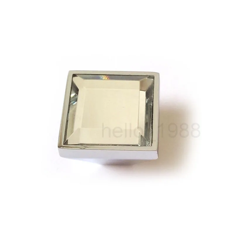 Квадратная форма с прозрачными кристаллами кабинет ручки шкафа ящика Потяните
