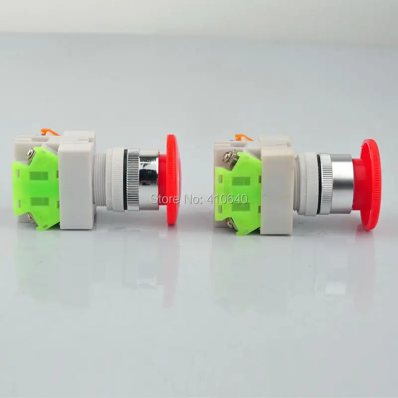 Бесплатная доставка красный гриб аварийного останова кнопочный переключатель