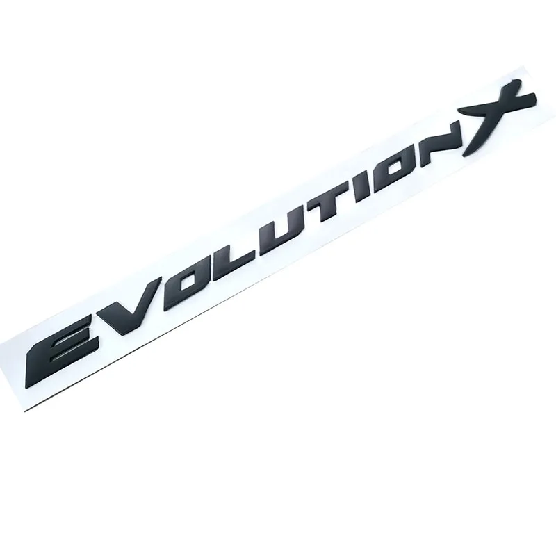 Evolution X Letters ABS пластик Стайлинг автомобиля эмблема значки автомобильный фитинг