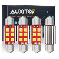 auxito 4x canbus c5w led festoon 31mm36mm41mm 3030 smd car interior lights dome reading license plate lights 12v 6000k white