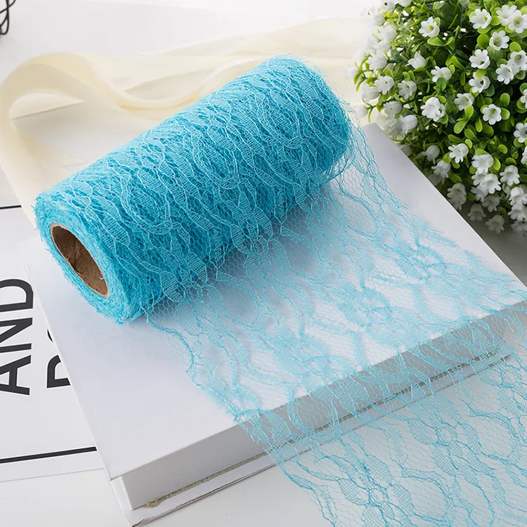 1 Roll 15cm x9m Colorful Lace Ribbon DIY Sewing Mesh Trim Garment Deco Accessories C21 | Дом и сад