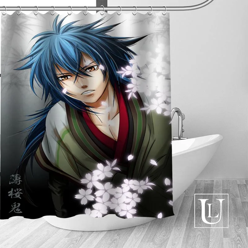 Новое поступление душевая занавеска hakuouki shinsengumi kitan из 100% полиэстера