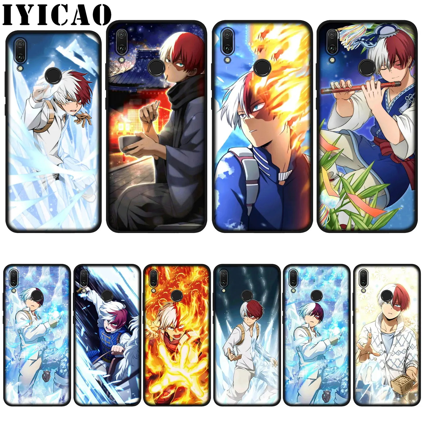 Мягкий чехол IYICAO My hero Academy Todoroki Shouto для Huawei P20 Pro P10 P8 P9 P30 Lite Mini 2017 P Smart 2019|Бамперы| |