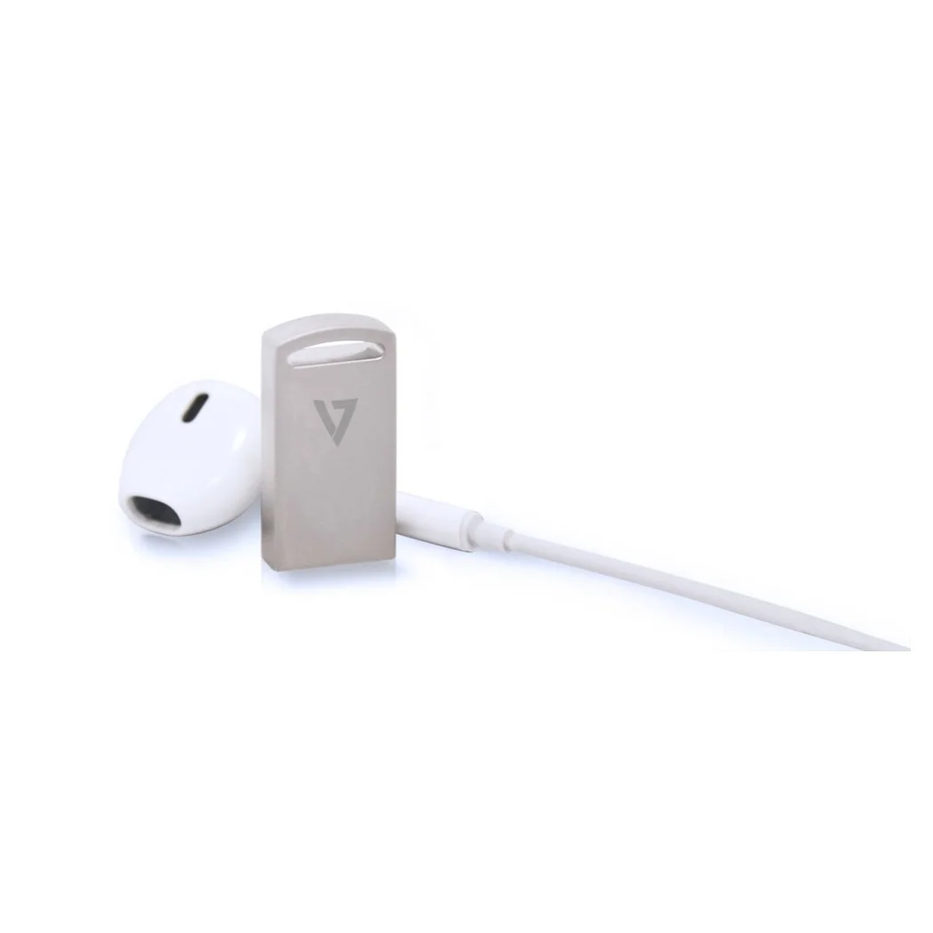 V7 128 ГБ Nano USB 3 1 флешка 0 (3 Gen 1) Тип usb разъем 100 МБ/с. монолитным серебро|USB
