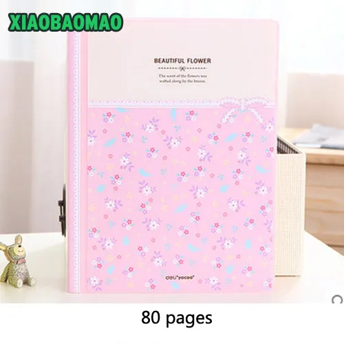 Высокое качество корейский канцелярские принадлежности 80/100 слой с цветами и кристаллами, многослойное эластичная закрывающаяся папка для документов A4 Документ Сумка для документов шкурок - Цвет: 80 layer
