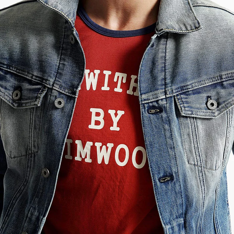 SIMWOOD 2019 Осенняя джинсовая куртка для мужчин Slim Fit джинсы пальто Модная винтажная