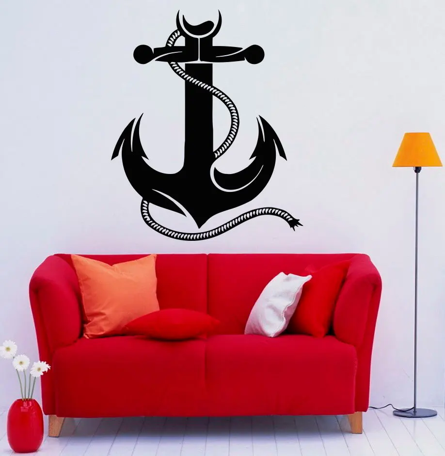 Арт-дизайн якорь стены Стикеры дома гостиной специальные декоративные виниловые