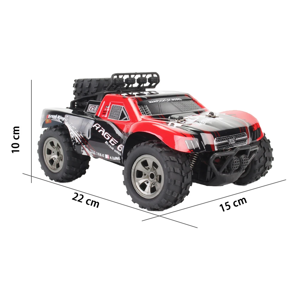 2 4 GHz 1:18 2WD KY 1885A Big Wheel RC автомобиль внедорожник 18 км/ч высокая скорость