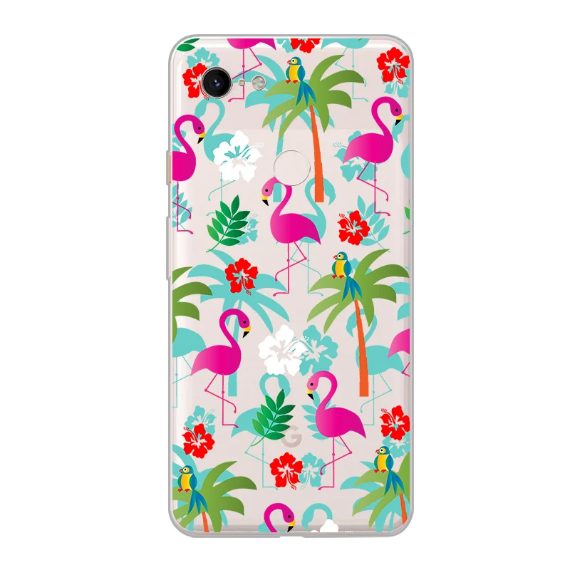 ciciber New Fashion Phone Cases For Google Pixel 3 2 XL Case Soft TPU Back Cover for 3XL 2XL Flamingo Pineapple Funda |