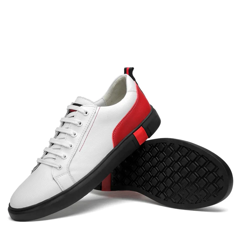 High quality Italian street fashion Plus 38-46 men's casual shoes summer leather flat | Обувь