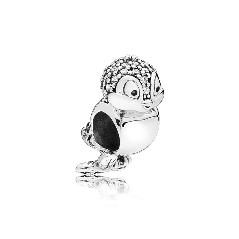 Новые оригинальные бусины из сплава Белоснежки Mary Poppins Шарм Fit Pandora браслет ожерелье DIY женские ювелирные изделия - Цвет: Snow White Bird