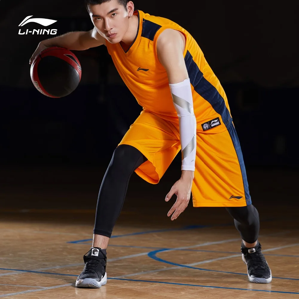 Li Ning мужские баскетбольные костюмы для соревнований 2 предмета полиэстер дышащий