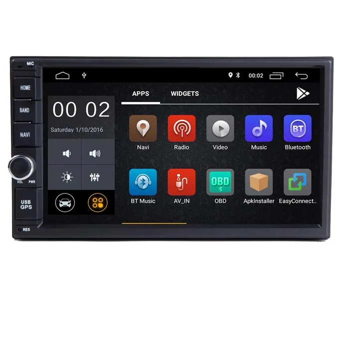 Автомобильный DVD-плеер с GPS android 8 1 2 din радио новая Универсальная GPS-навигация