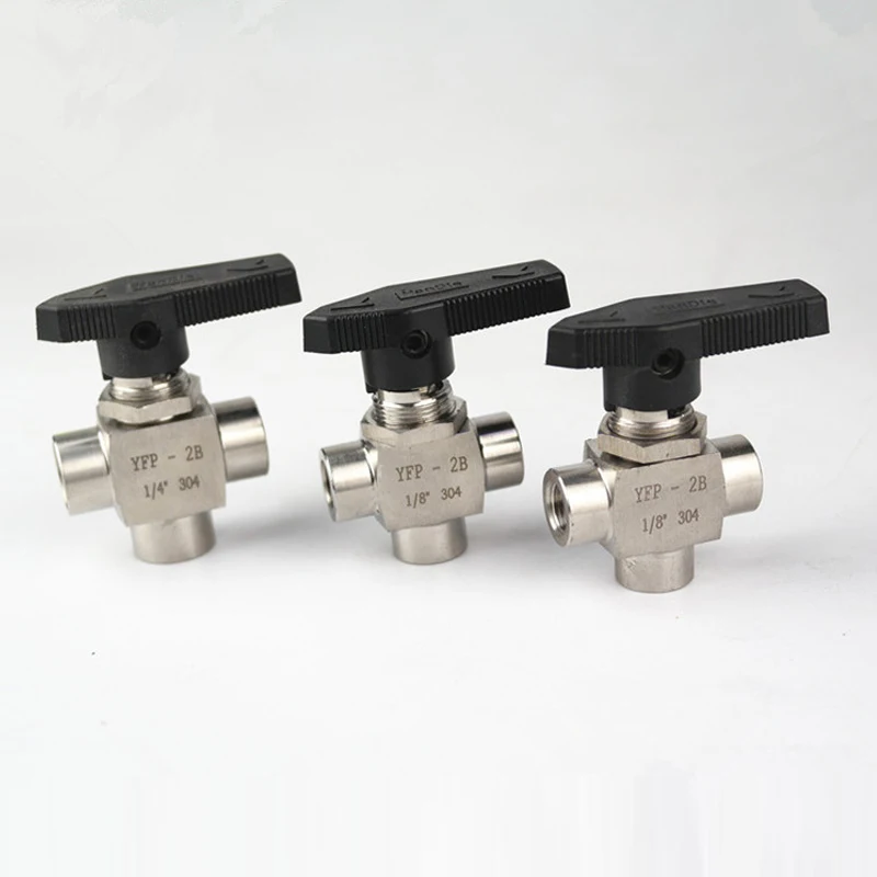 Бесплатная доставка трехсторонний шаровой клапан с внутренней резьбой G 1/2 &quotDN8