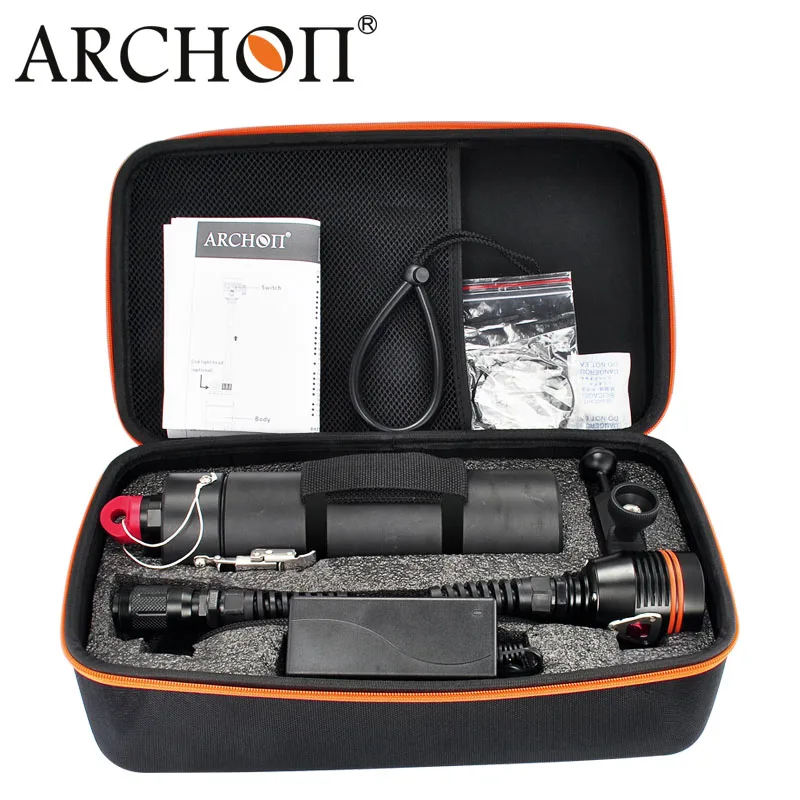 ARCHON WH108 DH102 камера для дайвинга видеосветильник 10000lm 26650 перезаряжаемый