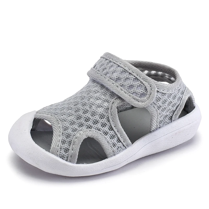 Сандалии для девочек 2018 новый мягкое дно летние чистая ткань Повседневная обувь