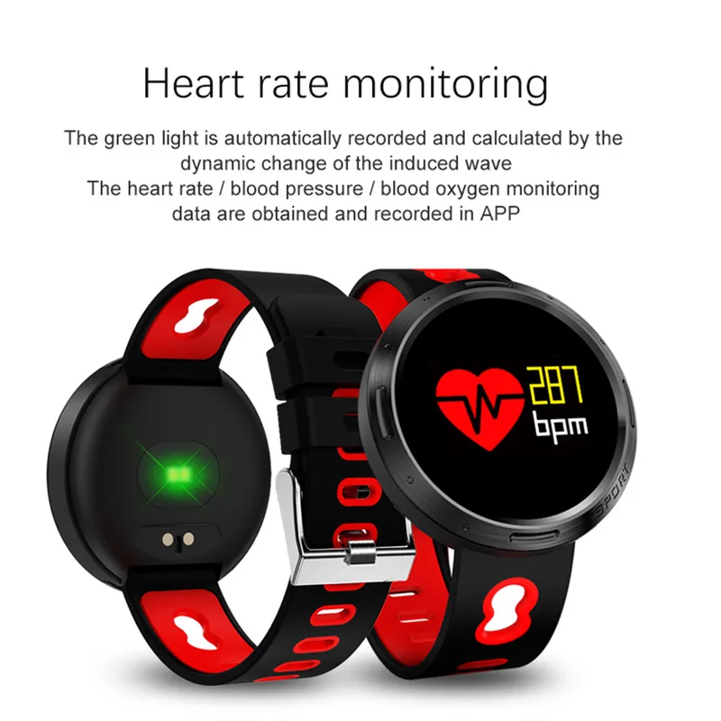 LIGE мужские часы цветной OLED водонепроницаемый tuch экран Smartwatch пульсометр кровяное давление Шагомер фитнес кровяное давление