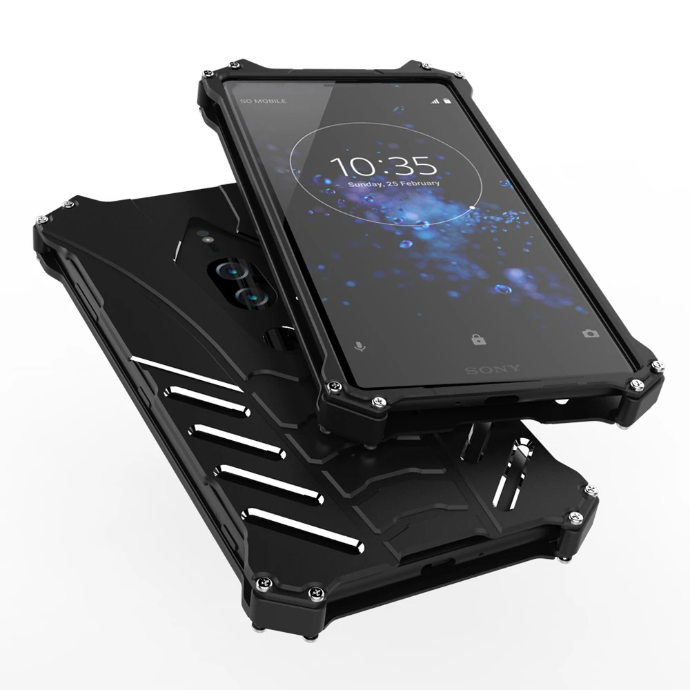 Оригинальный R-JUST Роскошный Металлический Алюминий бампер чехол для sony XZ Premium/XZ2